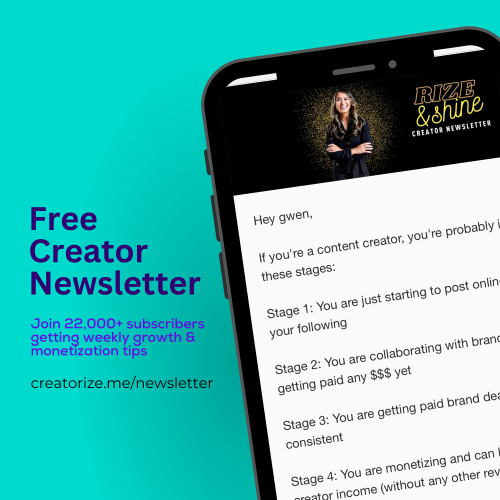 CREATORIZE Free Newsletter Promo CREATORIZE Free Newsletter